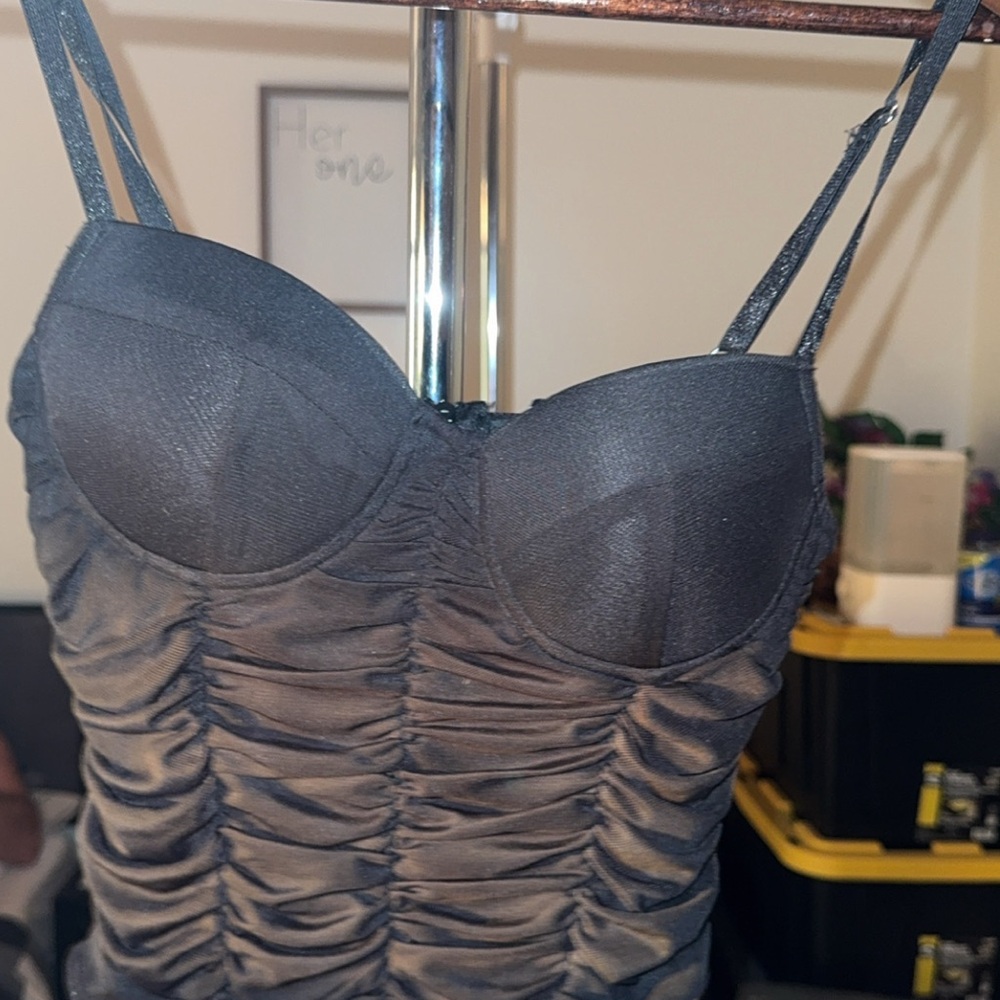 Haute Monde Black Bodysuit